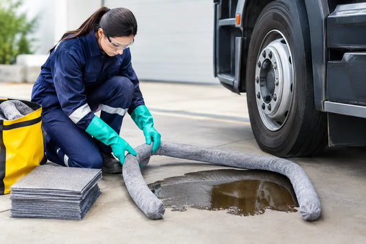 Spillkit för fordon vid läckage och service