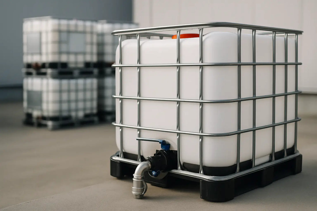 IBC-tankar och tillbehör som fungerar i drift