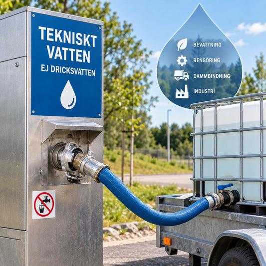 Tekniskt vatten – vad är det och vad används det till?