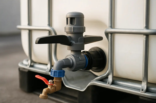 IBC-lock med avluftning som stoppar ryck och spill