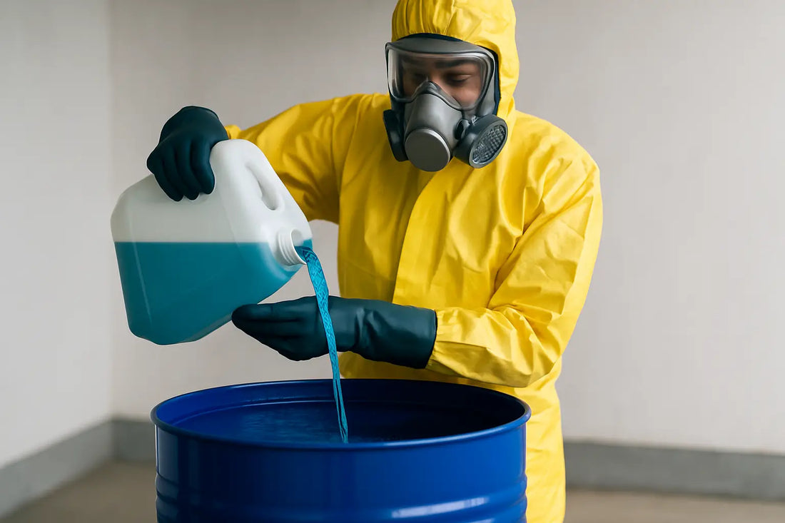 Skyddsutrustning vid vätskehantering utan spill