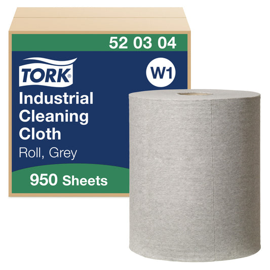 Tork Industrial Cleaning Cloth Roll, Grey W1