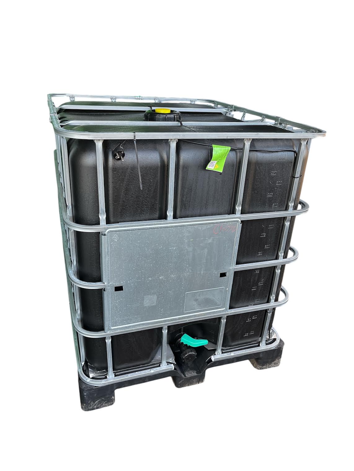 Svart IBC-tank 1000 liter med värmematta | Rekond