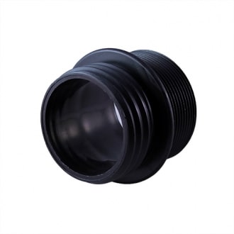 Gängadapter Din 61 hane till 2 tum BSP hane - Svart