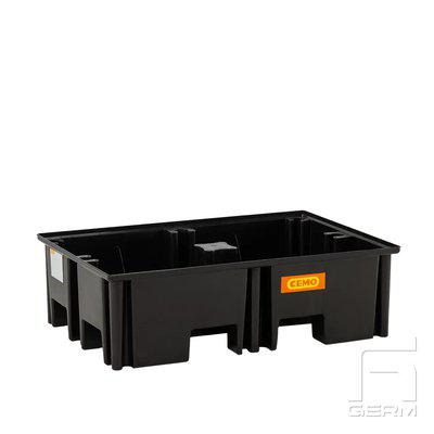 Uppsamlingskärl för 2 fat i premium polyeten (PE)