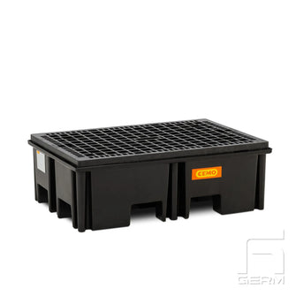 Uppsamlingskärl för 2 fat i premium polyeten (PE)