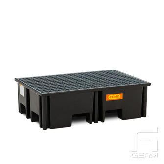 Uppsamlingskärl för 2 fat i premium polyeten (PE)