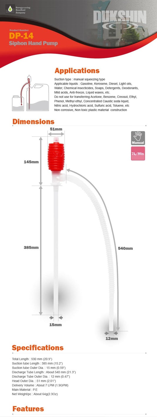 Pump för dunkar - hinkar - behållare