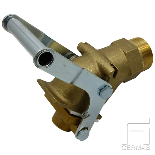 2 tum fatkran i mässing