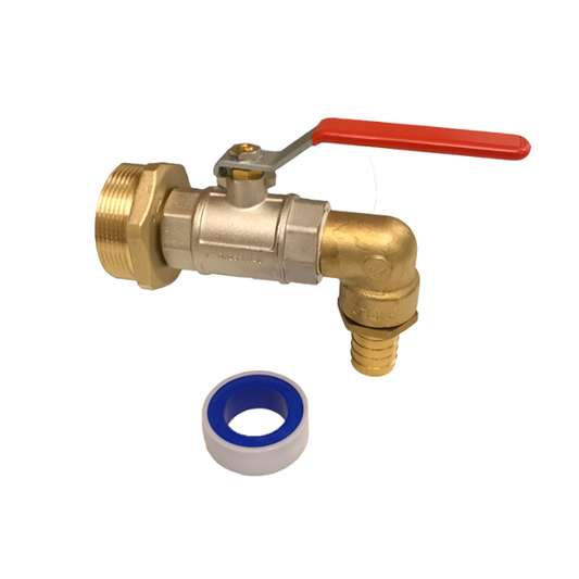 Fatkran med kulventil 2 tum