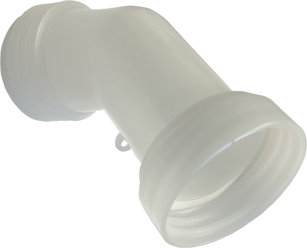 45° Förlängningspip till IBC-tank | 60x6 hona - hane