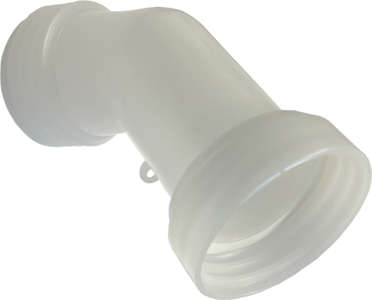 45° Förlängningspip till IBC-tank | 60x6 hona - hane