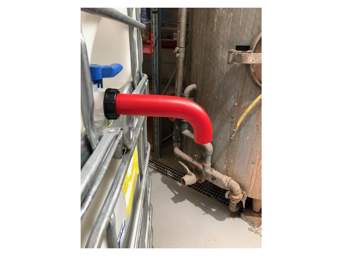 Långt avtappningsmunstycke för IBC – utloppsförlängare 60×6 (250 mm)