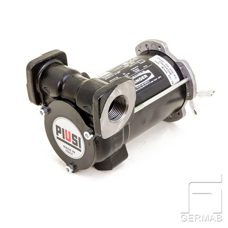 Dieselpump 12V 50l/min gängade utlopp sidorna