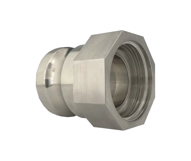 Rostfri IBC adapter 60x6 | Kamlock hane
