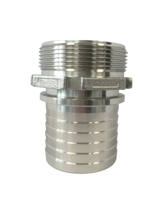 Slangnippel i rostfritt - Utvändig gänga