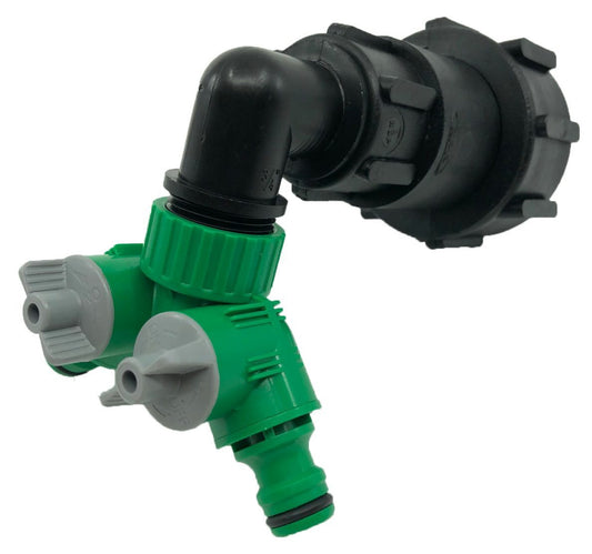 2-vägskran till IBC-tank